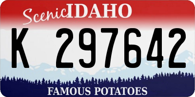 ID license plate K297642