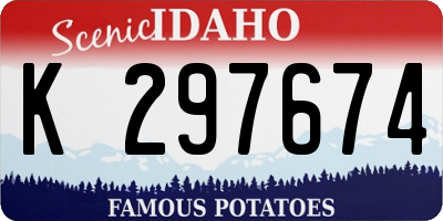 ID license plate K297674