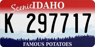 ID license plate K297717