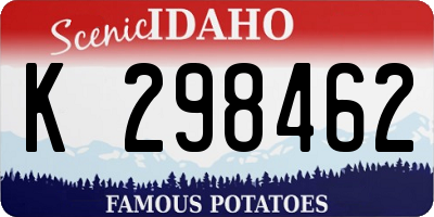 ID license plate K298462