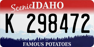 ID license plate K298472