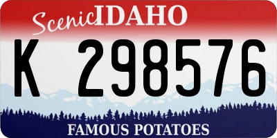 ID license plate K298576