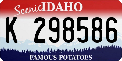 ID license plate K298586