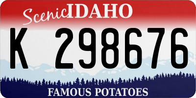 ID license plate K298676