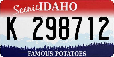ID license plate K298712