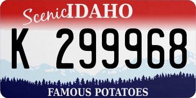 ID license plate K299968
