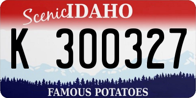 ID license plate K300327