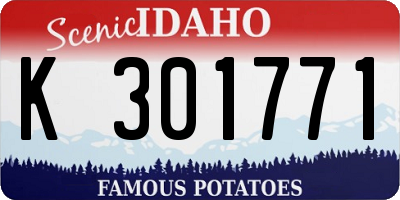 ID license plate K301771