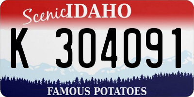 ID license plate K304091