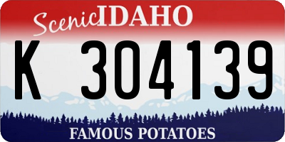 ID license plate K304139