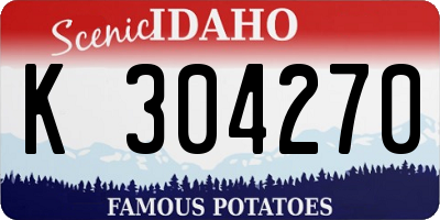 ID license plate K304270