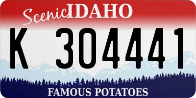 ID license plate K304441