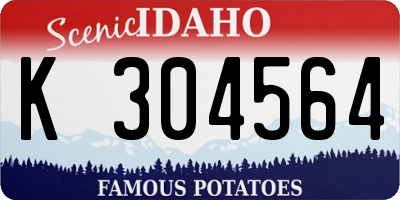 ID license plate K304564