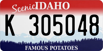 ID license plate K305048