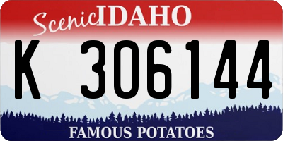 ID license plate K306144
