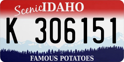 ID license plate K306151