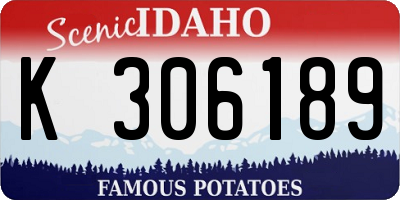 ID license plate K306189