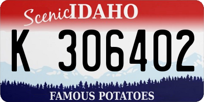 ID license plate K306402