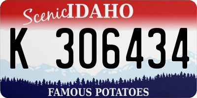 ID license plate K306434