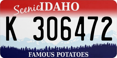 ID license plate K306472