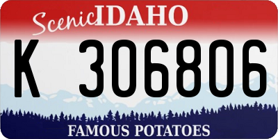 ID license plate K306806