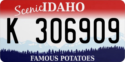 ID license plate K306909