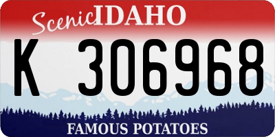 ID license plate K306968