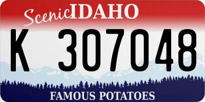 ID license plate K307048
