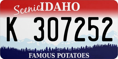 ID license plate K307252