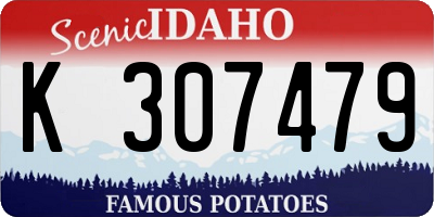ID license plate K307479