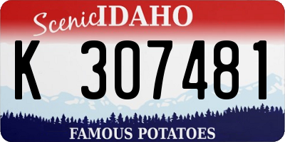 ID license plate K307481