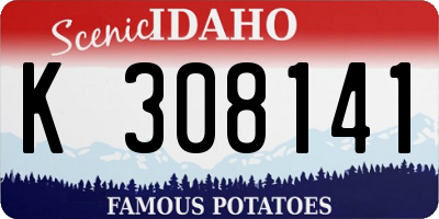 ID license plate K308141