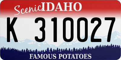 ID license plate K310027