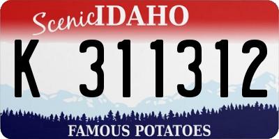 ID license plate K311312