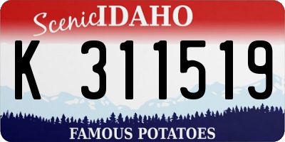 ID license plate K311519