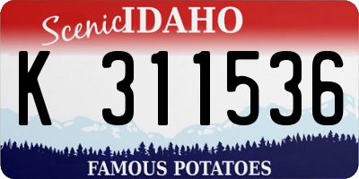 ID license plate K311536