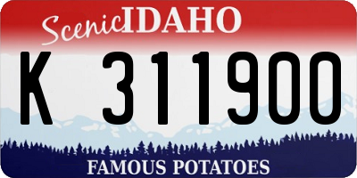 ID license plate K311900