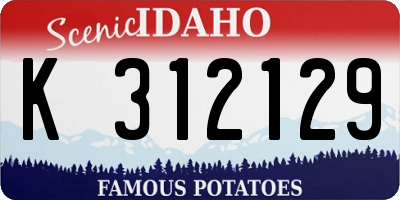 ID license plate K312129