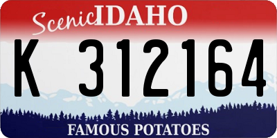 ID license plate K312164