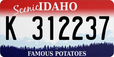 ID license plate K312237