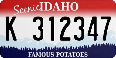 ID license plate K312347