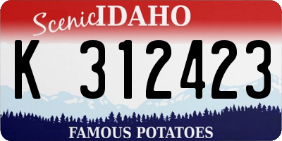 ID license plate K312423