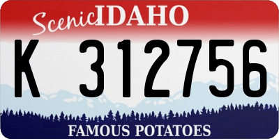 ID license plate K312756
