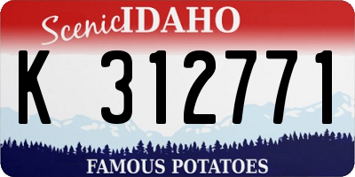 ID license plate K312771