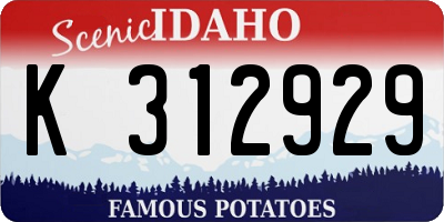 ID license plate K312929