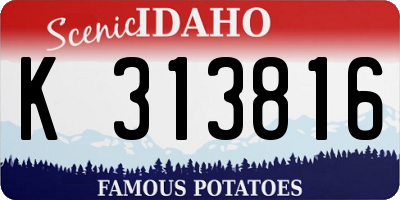 ID license plate K313816
