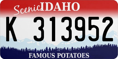 ID license plate K313952