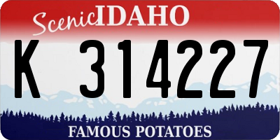 ID license plate K314227