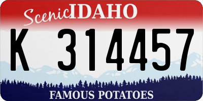 ID license plate K314457