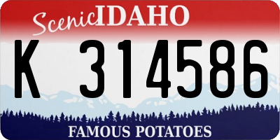 ID license plate K314586